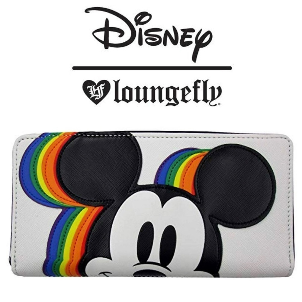 Loungefly Mickey Mouse Rainbow Wallet - Picture 2 of 12
